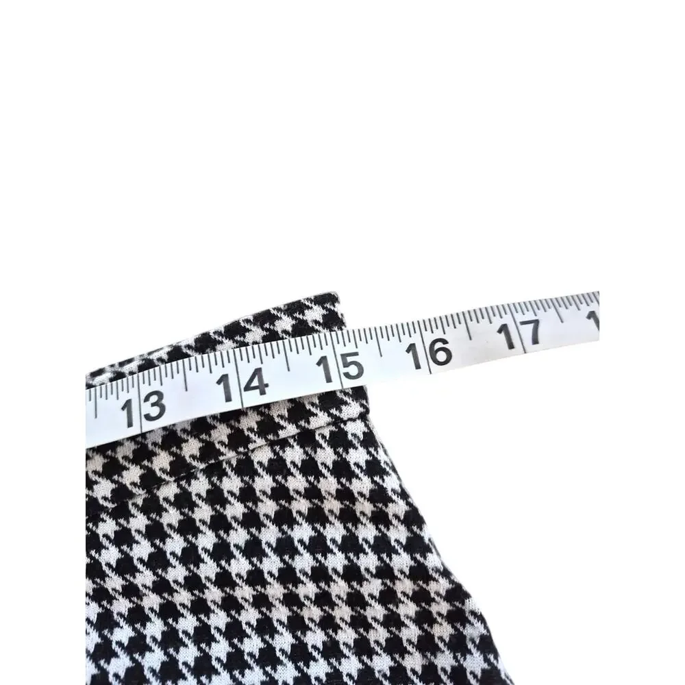 Vintage Womens Skirt Sz 8 Maxi Herringbone Black White Y2K Dark Academia Retro